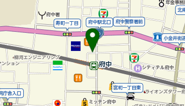 府中(東京都) 北口 タクシー乗り場の地図画像