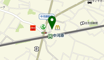 中河原 ライフ前 タクシー乗り場の地図画像