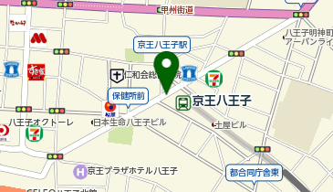 京王八王子 西口(京王八王子ショッピングセンター前) タクシー乗り場の地図画像