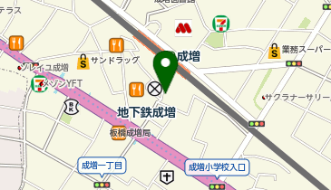 地下鉄成増 東武東上線(南口) タクシー乗り場の地図画像