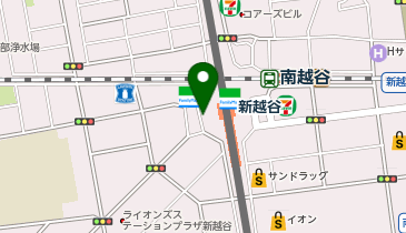 新越谷 西口 タクシー乗り場の地図画像