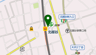 北越谷 東口 タクシー乗り場の地図画像