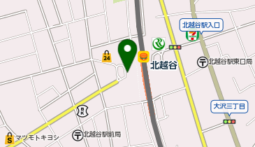 北越谷 西口 タクシー乗り場の地図画像