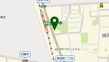 北府中 自転車駐輪場前 タクシー乗り場の地図画像