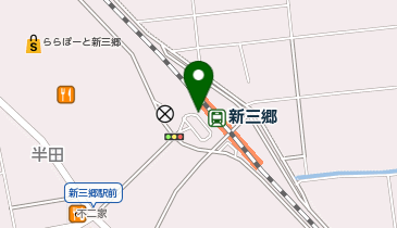 新三郷 西口 タクシー乗り場の地図画像