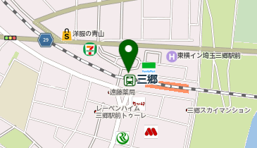 三郷(埼玉県) 北口 タクシー乗り場の地図画像