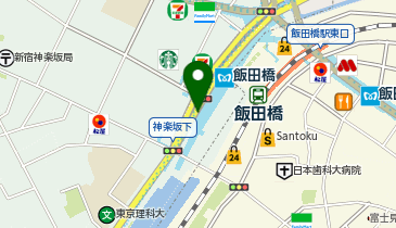 飯田橋 B2b(飯田橋セントラルプラザ東京と飯田橋庁舎前) タクシー乗り場の地図画像