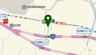 田浦 南口 タクシー乗り場の地図画像