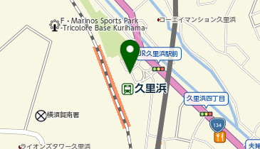 久里浜 改札口 タクシー乗り場の地図画像