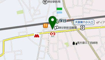 保谷 南口 タクシー乗り場の地図画像