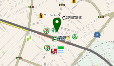 清瀬 北口 タクシー乗り場の地図画像