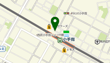 小手指 北口 タクシー乗り場の地図画像