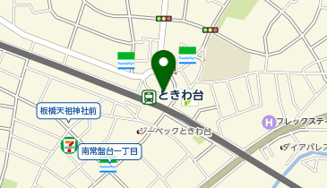 ときわ台(東京都) 北口 タクシー乗り場の地図画像