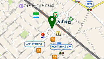 みずほ台 西口 タクシー乗り場の地図画像