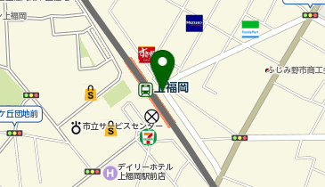 上福岡 東口 タクシー乗り場の地図画像