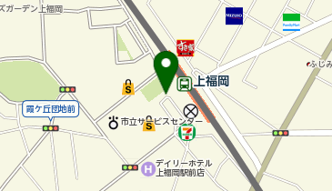 上福岡 西口 タクシー乗り場の地図画像