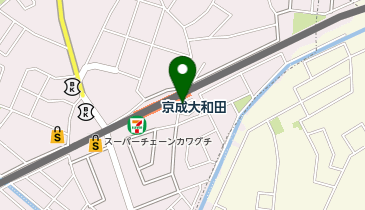 京成大和田 駅前ロータリー タクシー乗り場の地図画像