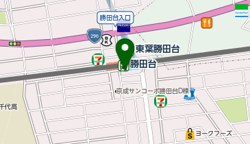 勝田台 南口 タクシー乗り場の地図画像