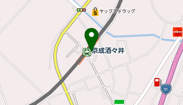 京成酒々井 東口 タクシー乗り場の地図画像