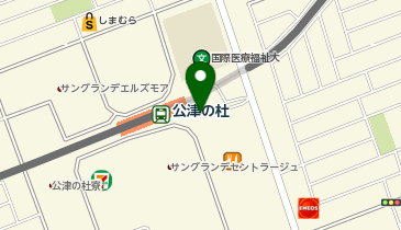 公津の杜 東口 タクシー乗り場の地図画像