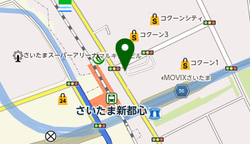 さいたま新都心 東口 タクシー乗り場の地図画像