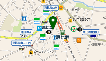 恵比寿(東京都) 西口 タクシー乗り場の地図画像