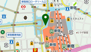 新宿 西口(1F) タクシー乗り場の地図画像