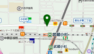 武蔵小杉 北口 タクシー乗り場の地図画像