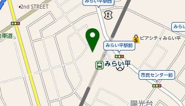 みらい平 駅前(ロータリー) タクシー乗り場の地図画像