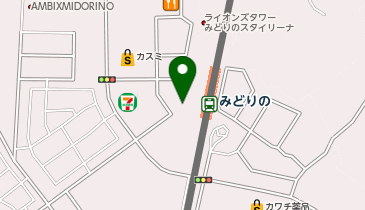 みどりの 西出口 タクシー乗り場の地図画像