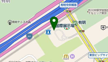 国際展示場(りんかい線) 国際展示場方面出口 タクシー乗り場の地図画像