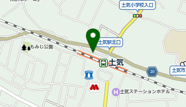土気 北口 タクシー乗り場の地図画像