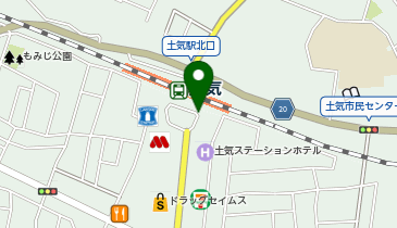 土気 南口 タクシー乗り場の地図画像