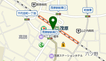 茂原 南口 タクシー乗り場の地図画像
