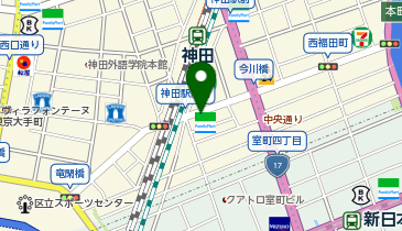 神田(東京都) 南口 タクシー乗り場の地図画像