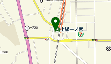 上総一ノ宮 改札前 タクシー乗り場の地図画像