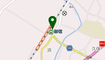 御宿 改札前 タクシー乗り場の地図画像