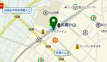 武蔵小山 東口 タクシー乗り場の地図画像