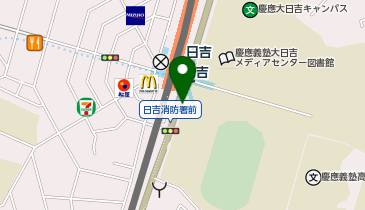 日吉(神奈川県) 1 タクシー乗り場の地図画像