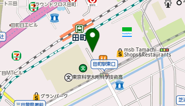 田町(東京都) 東口 タクシー乗り場の地図画像