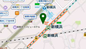 新横浜 北口 タクシー乗り場の地図画像