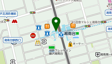 湘南台 西口C出口 タクシー乗り場の地図画像