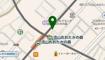 流山おおたかの森 東口 タクシー乗り場の地図画像