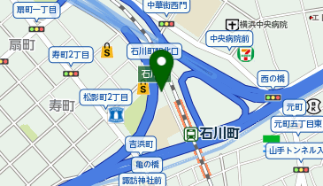 石川町 中華街口(北口) タクシー乗り場の地図画像