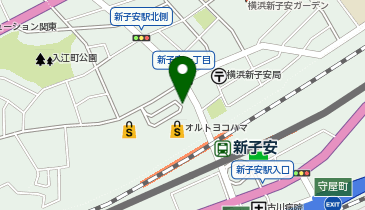 新子安 西口 タクシー乗り場の地図画像