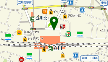 立川 北口 タクシー乗り場の地図画像