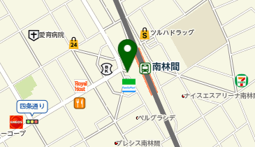 南林間 西口 タクシー乗り場の地図画像