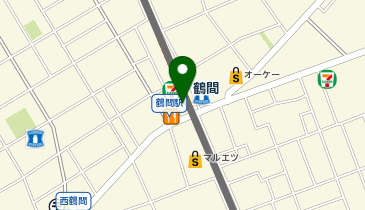 鶴間 西口 タクシー乗り場の地図画像