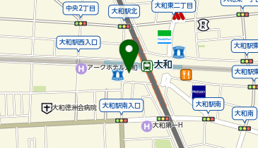 大和(神奈川県) 小田急口 タクシー乗り場の地図画像