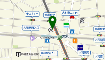 大和(神奈川県) 西口 タクシー乗り場の地図画像